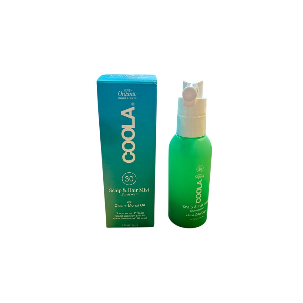 COOLA Scalp Hair Mist Sunscreen SPF 30 2oz 60ml Cica Monoi Oil Organic NIB